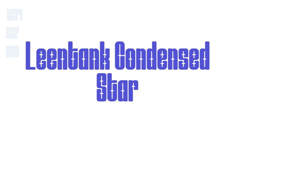 Leentank Condensed Star-font-download