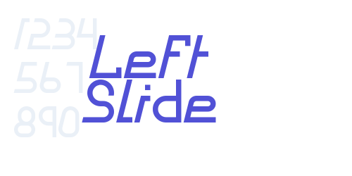 Left Slide-font-download