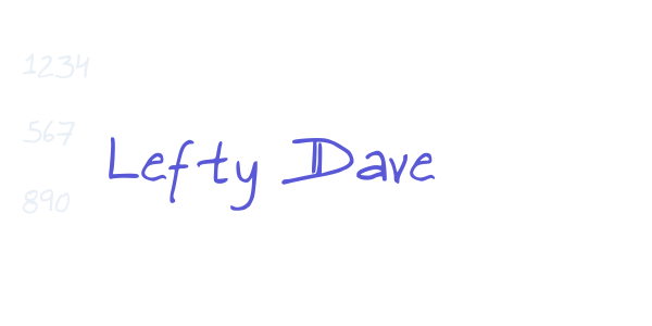 Lefty Dave font free