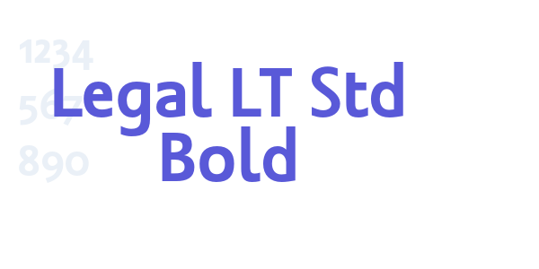 Legal LT Std Bold font free