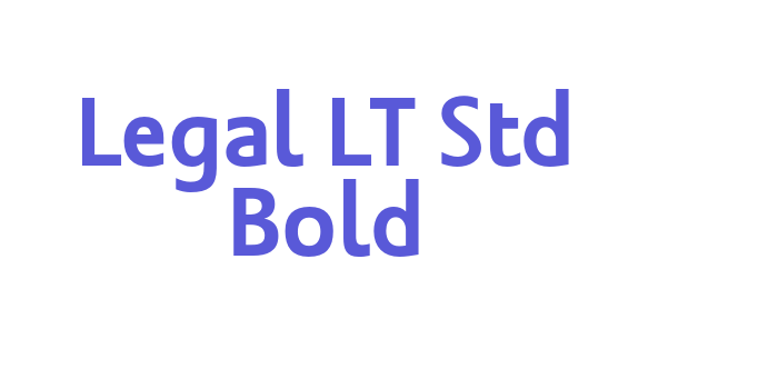 Legal LT Std Bold Font Download