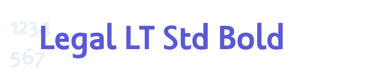 Legal LT Std Bold-related font