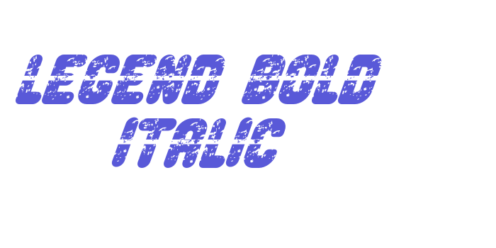 Legend Bold Italic Font