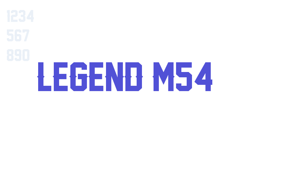 Legend M54-font-download