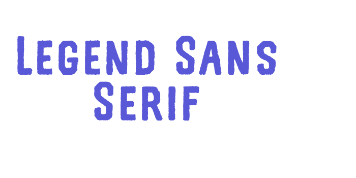 Legend Sans Serif Font