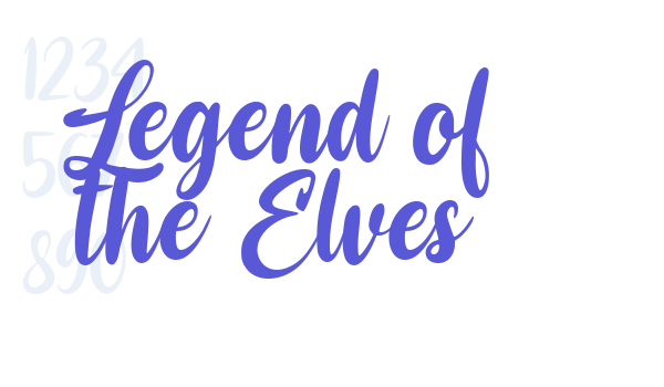 Legend of the Elves font free