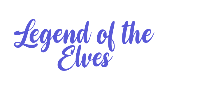 Legend of the Elves Font Download