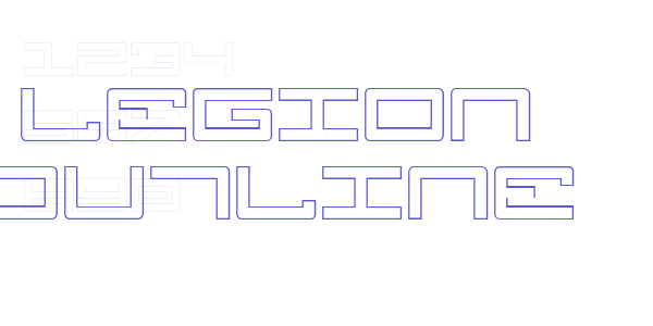 Legion Outline font free