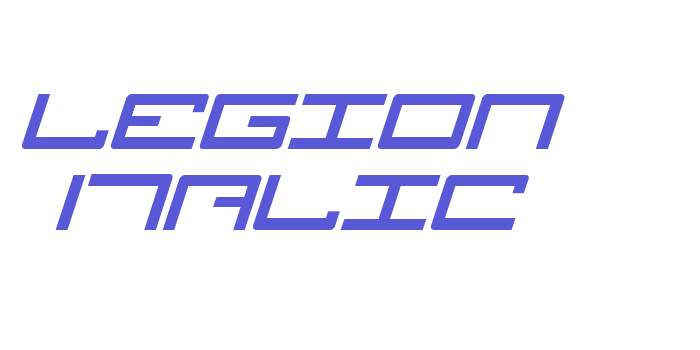 Legion Italic Font Download