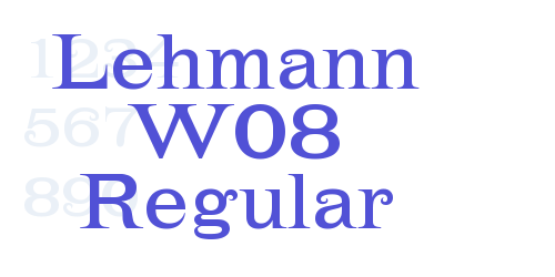 Lehmann W08 Regular-font-download