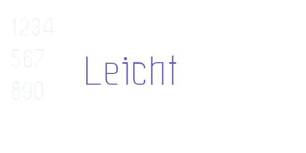 Leicht font free