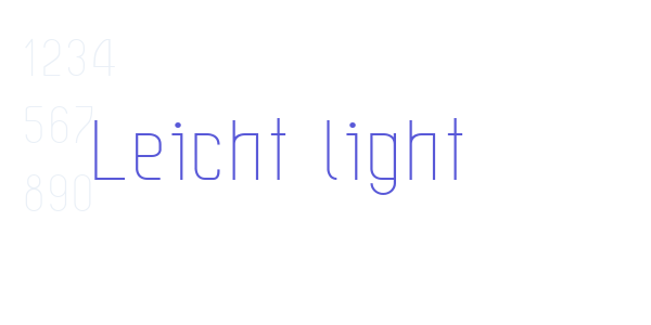 Leicht light font free