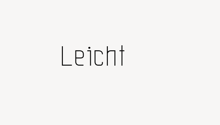 Leicht font download