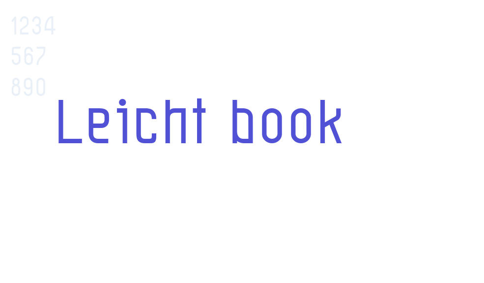 Leicht book-font-download