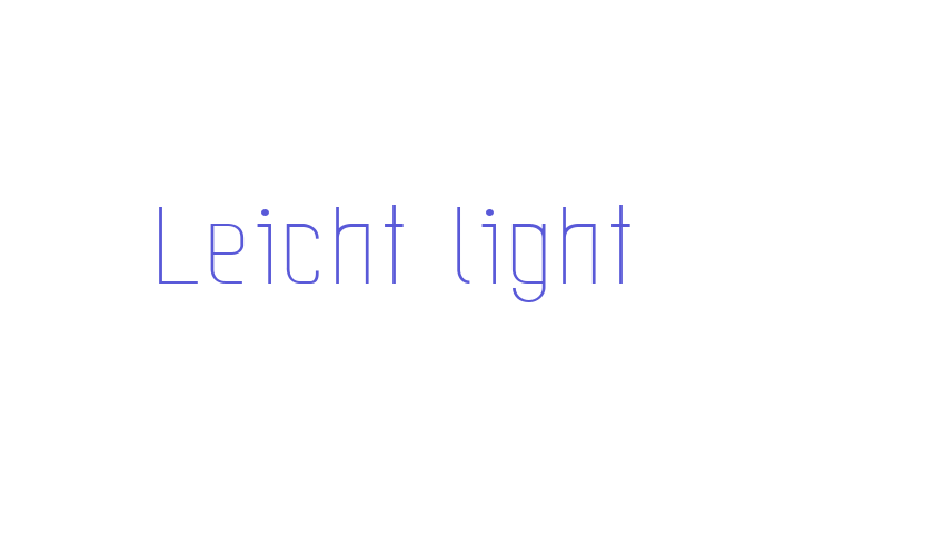 Leicht light Font Download