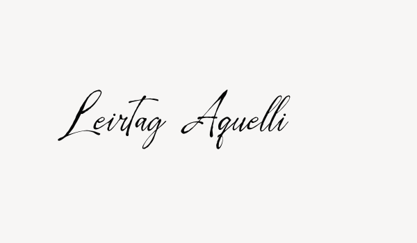 Leirtag Aquelli Font