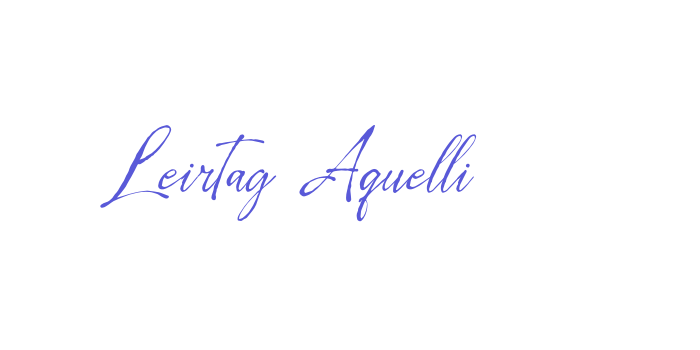 Leirtag Aquelli Font Download