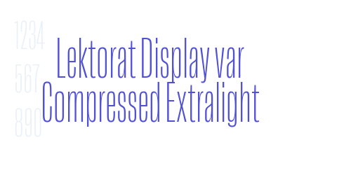 Lektorat Display var Compressed Extralight-font-download