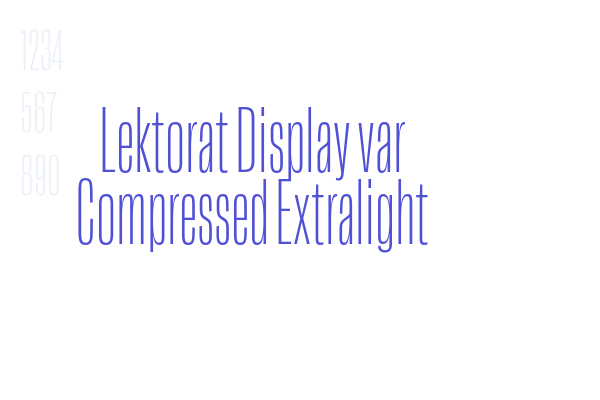 Lektorat Display var Compressed Extralight