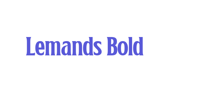 Lemands Bold Font Download