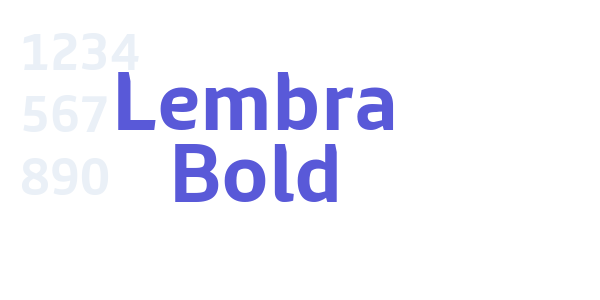 Lembra Bold font free