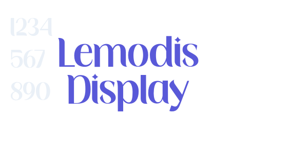 Lemodis Display font free