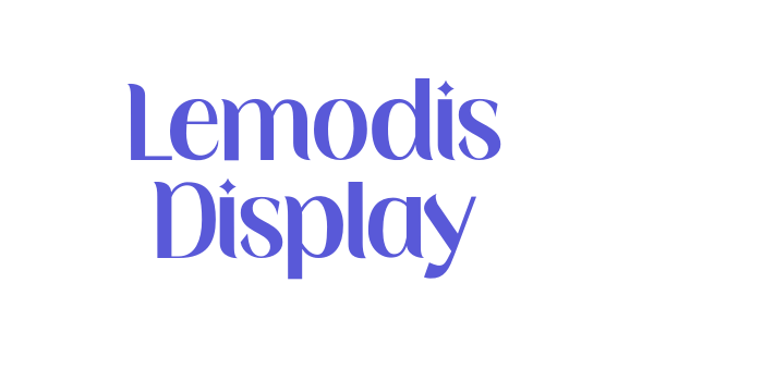 Lemodis Display Font