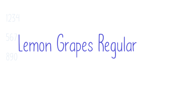 Lemon Grapes Regular font free