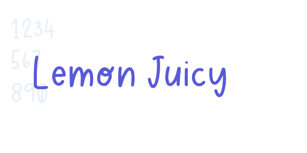 Lemon Juicy font free