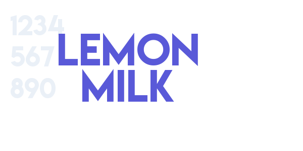 Lemon Milk font free