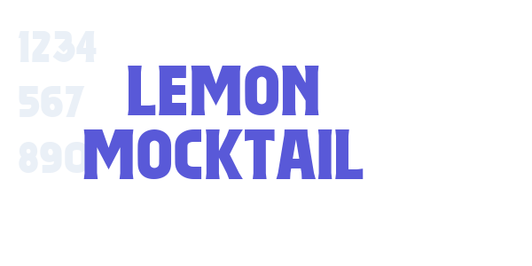 Lemon Mocktail font