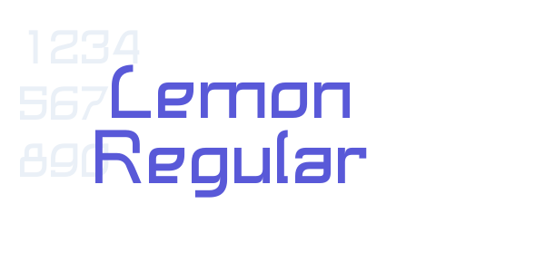 Lemon Regular font free