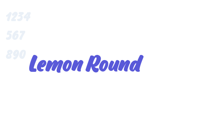 Lemon Round font free