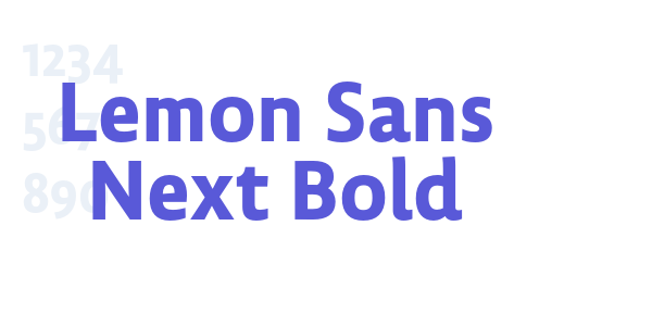 Lemon Sans Next Bold font free