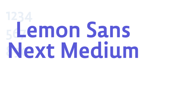 Lemon Sans Next Medium font free