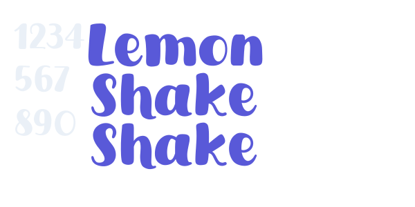 Lemon Shake Shake font free