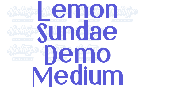 Lemon Sundae Demo Medium font