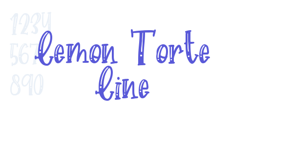 Lemon Torte Line font