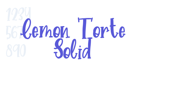 Lemon Torte Solid font free