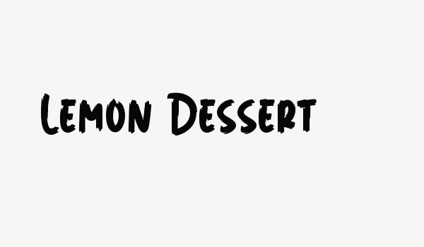 Lemon Dessert Font