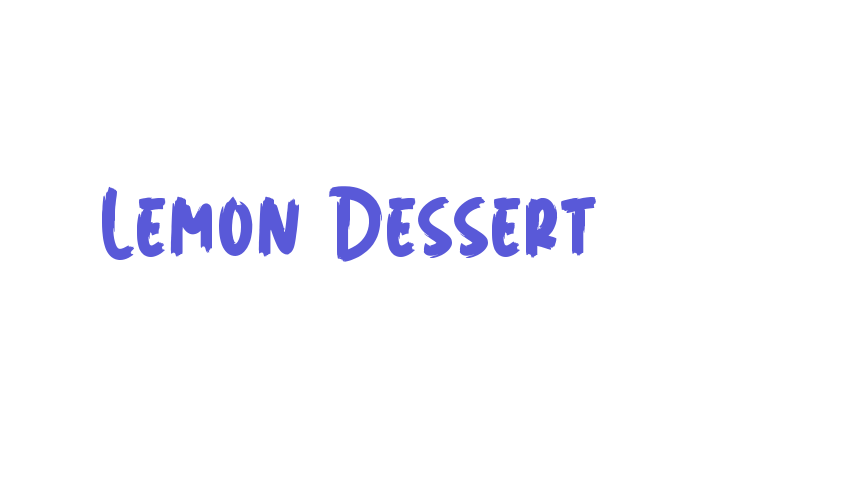 Lemon Dessert Font