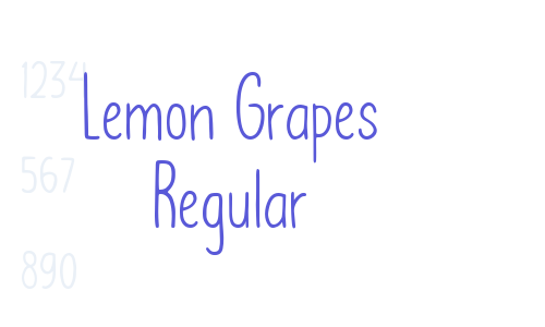 Lemon Grapes Regular Font Download