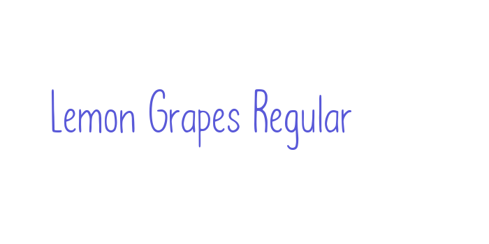 Lemon Grapes Regular Font Download