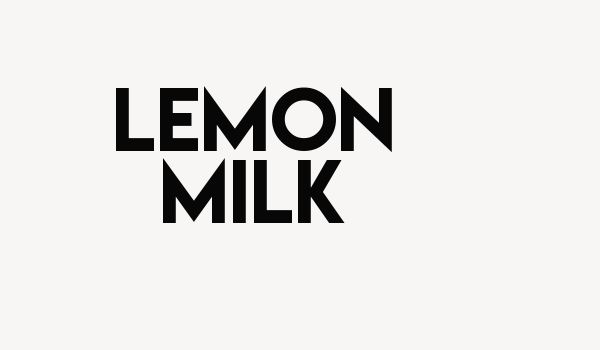 Lemon Milk Font