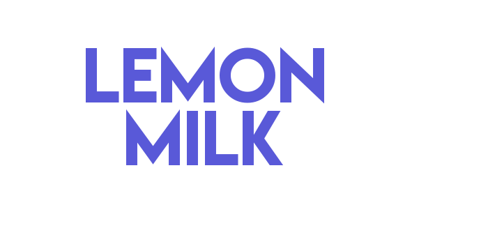 Lemon Milk Font