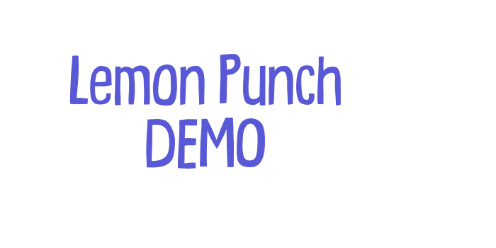 Lemon Punch DEMO Font