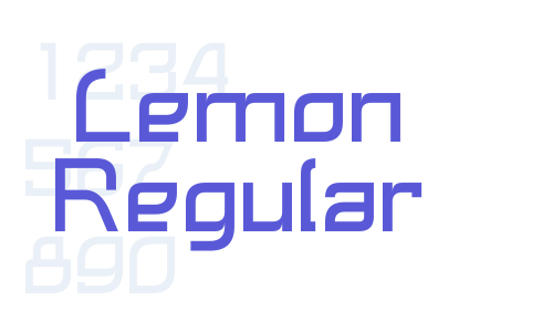 Lemon Regular Font