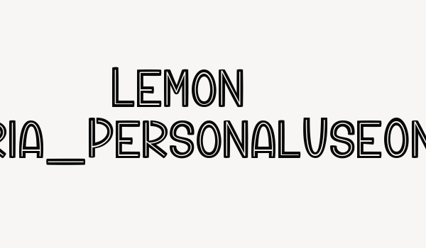 Lemon Sangria_PersonalUseOnly Font