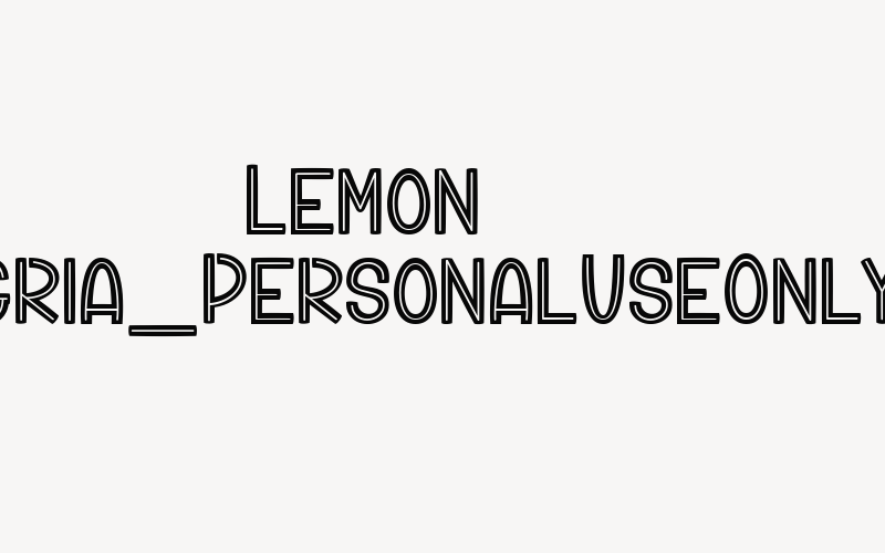 Lemon Sangria_PersonalUseOnly Font