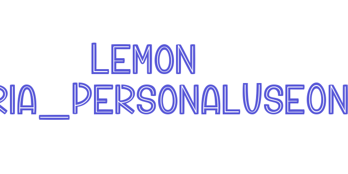 Lemon Sangria_PersonalUseOnly Font Download